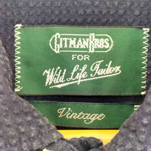 ギットマンブラザーズ GITMAN BROS. USA製 シアサッカー開襟シャツ メンズ  M